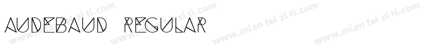 Audebaud Regular字体转换